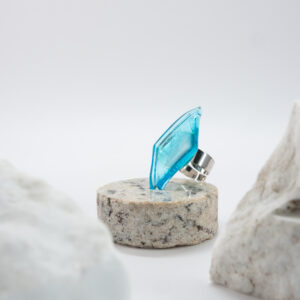 Statement Rhombus bombay-turquise-blue-silver
