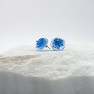 Roses water-royal-blue-silver