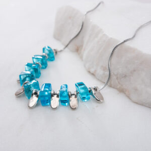 Petal Glow bombay-turquise-blue-silver