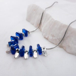 Petal Glow water-royal-blue-silver